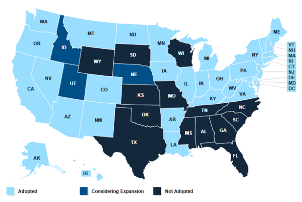 State Medicaid Expansion Map